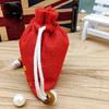 Nova bolsa de joias de linho com cordão, bolsa para presente, bolsa para celular, bolsa para doces, suprimentos para casamento, bolsa para presente coreana