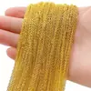 Cor-Preservante Corrente Plana O-chain Acessórios de Joalheria Feitos à Mão Material para Pulseira Brinco Colar Marcador de Página Extensão de Corrente com Pingente DIY