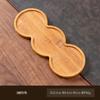 Bandeja Redonda de Madera de Bambú Macetero para Suculentas Bandeja de Bambú Bandeja para Postres Accesorios Aislante Antideslizante Bambú Forma Especial Posavasos Múltiple para Té Lote