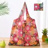 Bolsa de compras plegable de gran capacidad, bolso de mano portátil para supermercado, impresión de logotipo, bolsa de almacenamiento 190T, directo de fábrica