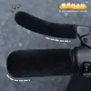 Nuevo juego de manijas de imitación de felpa de invierno, cálidas y resistentes al frío, juego de manijas para motocicleta y coche eléctrico, protector de manos antideslizante, triciclo universal