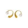 Aretes de Perla con un Toque de Lujo, Aretes Minimalistas Europeos y Americanos para Mujer, Aretes de Doble Uso de Nicho de Alta Gama para Socialité