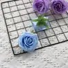 Flor artificial cabeza de flor rosa redonda boda material de flor suave hotel con arreglo floral caja de regalo flor decorativa flor al por mayor pared de flores