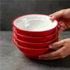 A8 Melamina Bicolor Bol para Fideos Especial Restaurante Ramen de Res Hui Mian Bol para Sopa de Fideos Comercial Mala Tang Luosifen Bol Grande