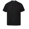 Camiseta Pesada Estilo Americano com Ombro Normal e Manga Curta para Homens, Design de Verão com Patchwork, Corte Slim, Gola Pequena, Camiseta Base Preta