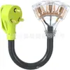 Adaptador de enchufe macho Nema 14-50P a 4 enchufes hembra 5-20R,