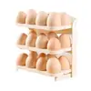 Nuevo Estante para Almacenamiento de Huevos, Estante Específico para Huevos para Refrigerador, Estante Plegable de Plástico, Estante Anticaídas para Bandeja de Huevos, Multicapa
