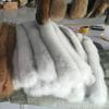 Jiu Venta Directa de Fábrica Sombrero de Lana Color Natural Tira Cuello de Piel de Zorro Teñida Blanca Borgoña Amarillo