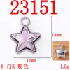 Aleación colgante diy joyería suministro directo transfronterizo color estrella de cinco puntas colgante moda todo-partido accesorios para el cabello ropa accesorios diy