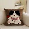 Cojín Almohada para Sofá de Gato Estilo Vintage para Sala de Estar con Relleno, Cojín Respaldo para Dormitorio, Cabecera, Funda para Cojín de Ventana Abuhardillada