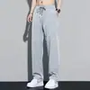 Pantalones Deportivos Casuales Holgados de Seda Helada Elástica para Hombre, Marca Moderna Delgada, Jogger, Verano 2026
