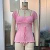 Comércio exterior das mulheres malha camisa de renda top novo temperamento sexy pullover arco top da cintura su2758
