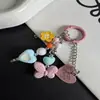 Colgante para teléfono con forma de corazón de dopamina y mariposa estilo Ins, llavero, accesorio para bolsa de cámara CCD