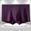 Roupa Íntima Masculina de Seda de Gelo Boxer Briefs Masculinos Finos Sem Costura Boxer Briefs Respiráveis para Jovens
