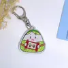 Pingente criativo de zongzi de alta qualidade, chaveiro acrílico de zongzi "o melhor da turma", decoração de mochila, pequeno pingente para o Festival do Barco-Dragão