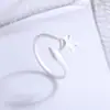 Novo anel de Raposa fosco da Coreia do Sul design simples nicho alta qualidade ins anel liso anel feminino ajustável