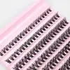 Cílios em Tufo de 40 Peças Conjunto de Cabelo em Tufo de Fusão a Quente Cílios Postiços Europeus e Americanos Dez Fileiras Autoadesivos Atacado Estilo Europeu e Americano