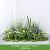 Paisagismo com Flores Artificiais Flores Artificiais Planta Verde Decoração Interna Decoração Suave Vitrine Paisagem Planta de Capim-dos-pampas Floricultura Avançada