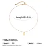 Moda Transfronteriza Gama Alta Retro Lujo Ligero Collar Colgante Cuadrado con Cuentas para Mujer Estilo Nicho Simple para el Trabajo Estilo Popular