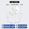 Silla de comedor creativa para el hogar nórdico, silla de plástico moderna minimalista de diseñador, estilo crema, sensación avanzada, apilable, con respaldo de plástico