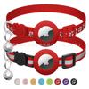 Coleira para Gato com Airtag Mais Vendida Transfronteiriça, Refletora e Ajustável, Fivela de Segurança Anti-Asfixia para Animais de Estimação e Gatos