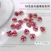 Decoraciones de Pedrería para Uñas Tendencia Mini Pequeñas Bolas de Pedrería de Cristal Rosa Pedrería para Uñas Terminada Pedrería Transparente Blanca para Uñas