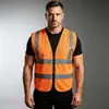 Coletes refletivos para canteiros de obras, projetos de construção chineses, roupas refletivas de segurança, impressão de logotipo personalizado, uniformes de trabalho