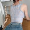 Sexy Chaleco Deportivo de Yoga para Mujer Cinturón Almohadilla para el Pecho Tirante Integrado Almohadilla de Látex Encaje Espalda Hermosa Ropa Interior Envoltura para el Pecho Interior de Mujer
