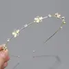 Diadema Retro Estilo Coreano Piedra Ojo de Gato Cabeza de Diamante para Mujer Pinza Fina de Aleación Diadema de Flores Hojas de Gama Alta Nicho Súper Inmortal