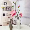 Flores artificiales como loto y magnolia para arreglos florales caseros, adornos florales decorativos, decoraciones de pared, arreglos florales de pared y flores secas con un toque de alta gama