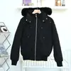 Chaqueta de Plumas para Hombre Canadiense Venta Caliente Transfronteriza Cuello de Piel Genuina Hacha Tijeras