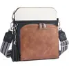 Bolso de Moda Retro para Mujer, Bolso Cruzado Sencillo, Correa Ancha Estampada para el Hombro, Bolso de Hombro para Mujer, Bolso Mensajero, Bolso Cuadrado Pequeño, Bolso de Concha
