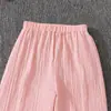 Comercio Exterior Ropa Infantil Primavera Nueva Moda Dulce y Elegante Cuello en V Encaje Ganchillo Manga Larga Top y Pantalones Conjunto para Niñas