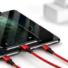 Cabo de Dados Um para Três Adequado para Carregamento Rápido Android da Huawei e Apple, USB de Carregamento Rápido Três em Um no Atacado