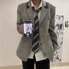 Uniforme Retro Japonés Dk Estilo Escolar Top Estilo Universitario Traje Jk Gris L Vestido Chaqueta Casual para Hombre