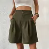 2026 Transfronterizo TK Verano Nuevo Pantalones Sueltos Pantalones de Pierna Ancha Casual Europeo y Americano para Mujer Pantalones Cortos de Pierna Ancha de Cintura Alta