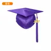 Gorro de graduación tejido transfronterizo, birrete universitario, birrete de maestría, birrete de graduación para adultos con borla 2027