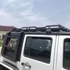 Portaequipajes transfronterizo para Jeep Wrangler Everest 07-17, plataforma de techo JK Wrangler