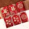 Envelopes Vermelhos para Casamento de Alta Qualidade com Estampagem Dourada do Fabricante, Grandes Pacotes Vermelhos Criativos e Personalizados de Mil Yuan para a Cerimônia de Casamento