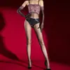 Medias body strapless con estampado de leopardo brillante Little Red Matchmaker para mujer, Medias de aceite de caballo Aurora para citas en discotecas