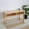 Escritorio de madera maciza integrado sin montaje, escritorio de oficina y silla con cajones, escritorio simple para el hogar, escritorio de estudio