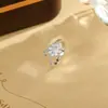 Anillo Brillante de Circonita Cúbica, Joyería de Nicho de Alta Gama, Anillo Ajustable Versátil de Moda Más Vendido 2026