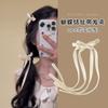 Cinta para el Cabello Trenzada Atada con un Moño Pinza para el Cabello Coletas Dobles Blancas Accesorios para el Cabello para Mujeres para Atar su Cabello Diadema de Serpentina Súper de Hadas Tocado