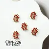 Accesorios para Uñas de Año Nuevo, Serie Roja Festiva Popular Estilo Chino, Lingotes de la Suerte, Bolsas de la Suerte, Decoraciones para Uñas de Aleación de Pez Dorado