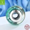 Venta al por mayor de fábrica Dini icónico luz y sombra plata esterlina S925 cuentas de vidrio DIY accesorios para pulsera de cuentas SCZ021