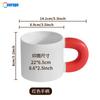 Caneca Fat Cup Caneca de Cerâmica Estampa Gravação Alça Grande de Orelha Caneca de Cerâmica LOGO Presente Publicitário de Hotel