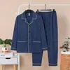 En stock En stock Estilo Nuevo Invierno Doble Cara Polar Jacquard Cárdigan Solapa Pijama para Hombre Lujo Ligero Manga Larga Ropa de Casa Ropa Exterior