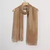 Bufanda popular transfronteriza, bufanda plana de hilo de oro y plata europea y americana, chal con flecos para fiesta de bodas de gala, vestido de noche para mujer