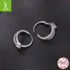 Pendientes Doble Capa Originales de Moissanita Brillante Yinziyun, Pendientes de Moissanita Deslumbrantes Estilo Commuter a la Moda Plata S925
