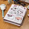 Álbum de Almacenamiento de Tarjetas Pequeñas de Alto Valor, Mismo Estilo que el Libro Rojo, Álbum de Tarjetas de Hojas Sueltas A5 de Cuero Sintético Kt Cat Sushi
